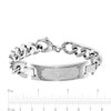 Thumbnail Image 3 of Men's 1/10 CT. T.W. Diamond ID Bracelet in Stainless Steel - 8.75"