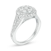 Thumbnail Image 3 of 1 CT. T.W. Baguette and Round Composite Diamond Frame Ring in 10K White Gold