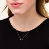 Thumbnail Image 2 of 1/6 CT. T.W. Enhanced Black and White Diamond Hexagon Necklace in Sterling Silver