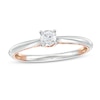 Thumbnail Image 1 of 1/5 CT. Diamond Solitaire Vintage-Style Engagement Ring in 14K Two-Tone Gold (I/I2)