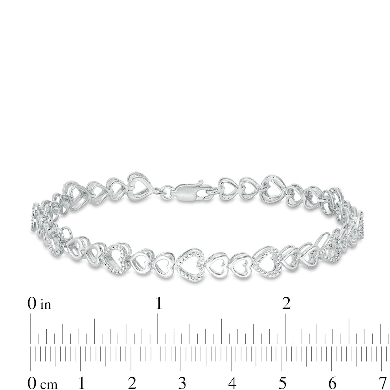 Sterling Silver Monogram Bracelet - 3 Sizes 7.5 inch / Small