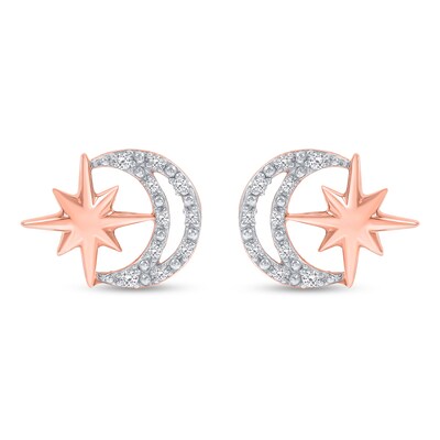 Daiky Rose Gold Plated Pearl Unique Irregular Star Shaped Earring Daiky Rose Gold Plated Pearl Unique Irregular Star Shaped Earring