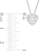 Thumbnail Image 3 of 1/3 CT. T.W. Diamond Trillion Frame Pendant in 10K White Gold