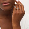 Thumbnail Image 2 of 1 CT. T.W. Diamond Double Row Vintage-Style Engagement Ring in 14K White Gold