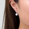 Thumbnail Image 1 of 1 CT. T.W. Diamond Double Frame Drop Earrings in 14K White Gold