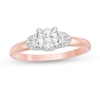 Thumbnail Image 1 of 3/4 CT. T.W. Diamond Three Stone Engagement Ring in 14K Two-Tone Gold