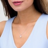 Thumbnail Image 2 of 1/2 CT. T.W. Emerald-Cut Diamond Frame Pendant in 14K White Gold