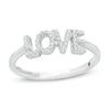Vera Wang Love Collection 1/10 CT. T.W. Diamond "LOVE" Ring in Sterling Silver