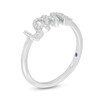 Thumbnail Image 2 of Vera Wang Love Collection 1/10 CT. T.W. Diamond "LOVE" Ring in Sterling Silver
