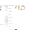 Thumbnail Image 3 of Vera Wang Love Collection Diamond Accent "LOVE" Mismatch Stud Earrings in 10K Gold