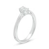 Thumbnail Image 3 of Celebration Ideal 1/3 CT. T.W. Oval Certified Diamond Frame Engagement Ring in 14K White Gold (I/I1)
