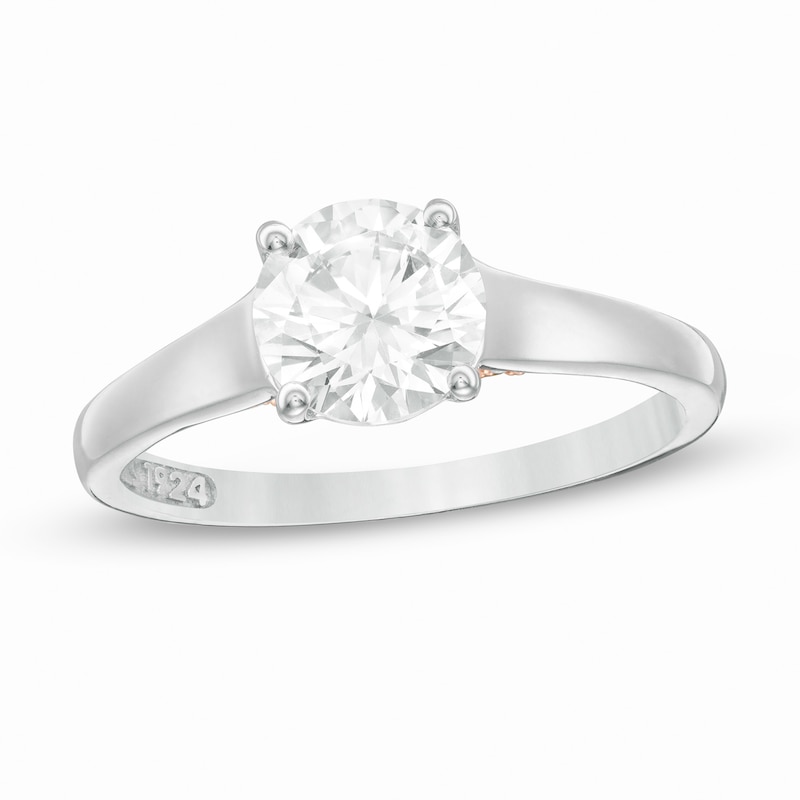 Zales 1-1/4 CT. Certified Colorless Diamond Double Row Engagement