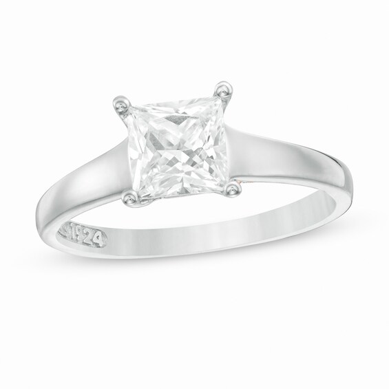 Zales Private Collection 1-5/8 Ctw. Certified Princess-Cut Diamond Engagement Ring in 14K Two-Tone Gold (F/I1)