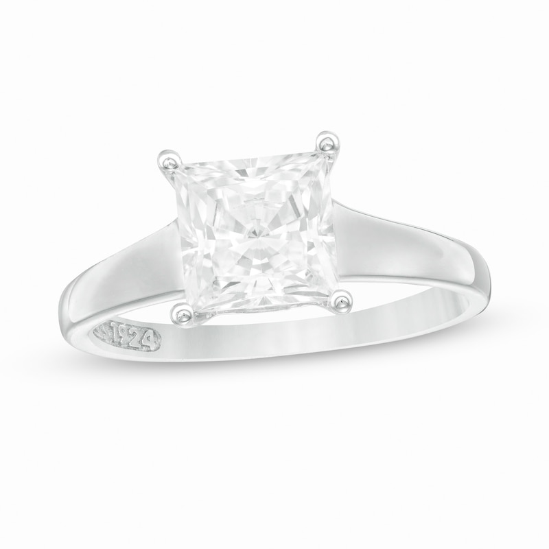 Main Image 1 of Zales Private Collection 2 CTW. Certified Princess-Cut Diamond Engagement Ring in 14K Two-Tone Gold (F/I1)
