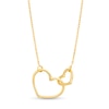 Thumbnail Image 1 of Interlocking Hearts Necklace in 14K Gold