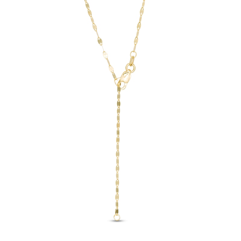 Main Image 3 of Diamond-Cut Five Cross Station Necklace in 14K Gold