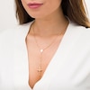 Thumbnail Image 2 of Diamond-Cut Beaded Crucifix Rosary Necklace in 14K Gold - 18"