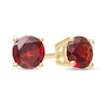 Thumbnail Image 0 of 5.0mm Garnet Solitaire Stud Earrings in 10K Gold