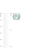 Thumbnail Image 3 of 5.0mm Aquamarine Solitaire Stud Earrings in 10K Gold