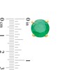 Thumbnail Image 3 of 5.0mm Emerald Solitaire Stud Earrings in 10K Gold