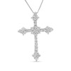 Thumbnail Image 0 of 3/4 CT. T.W. Composite Diamond Cross Pendant in 14K White Gold (I/I1)