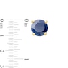 Thumbnail Image 3 of 5.0mm Blue Sapphire Solitaire Stud Earrings in 10K Gold