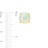 Thumbnail Image 2 of 5.0mm Opal Solitaire Stud Earrings in 10K Gold