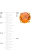 Thumbnail Image 2 of 5.0mm Citrine Solitaire Stud Earrings in 10K Gold