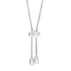 Thumbnail Image 2 of Vera Wang Love Collection 1/5 CT. T.W. Diamond "LOVE" Bolo Bracelet in Sterling Silver - 9.0"