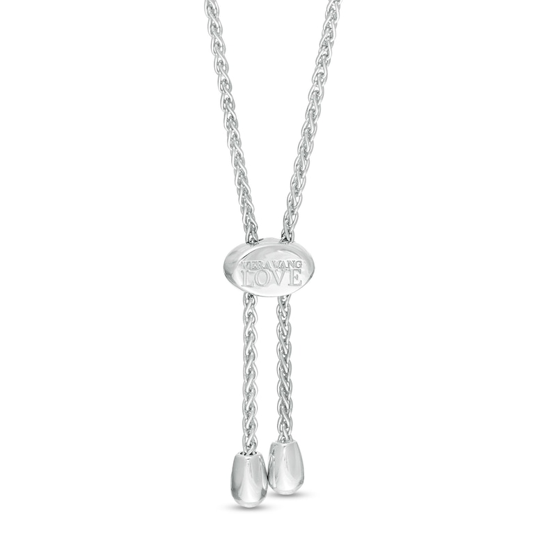 Main Image 2 of Vera Wang Love Collection 1/5 CT. T.W. Diamond "LOVE" Bolo Bracelet in Sterling Silver - 9.0"