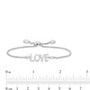 Thumbnail Image 3 of Vera Wang Love Collection 1/5 CT. T.W. Diamond "LOVE" Bolo Bracelet in Sterling Silver - 9.0"