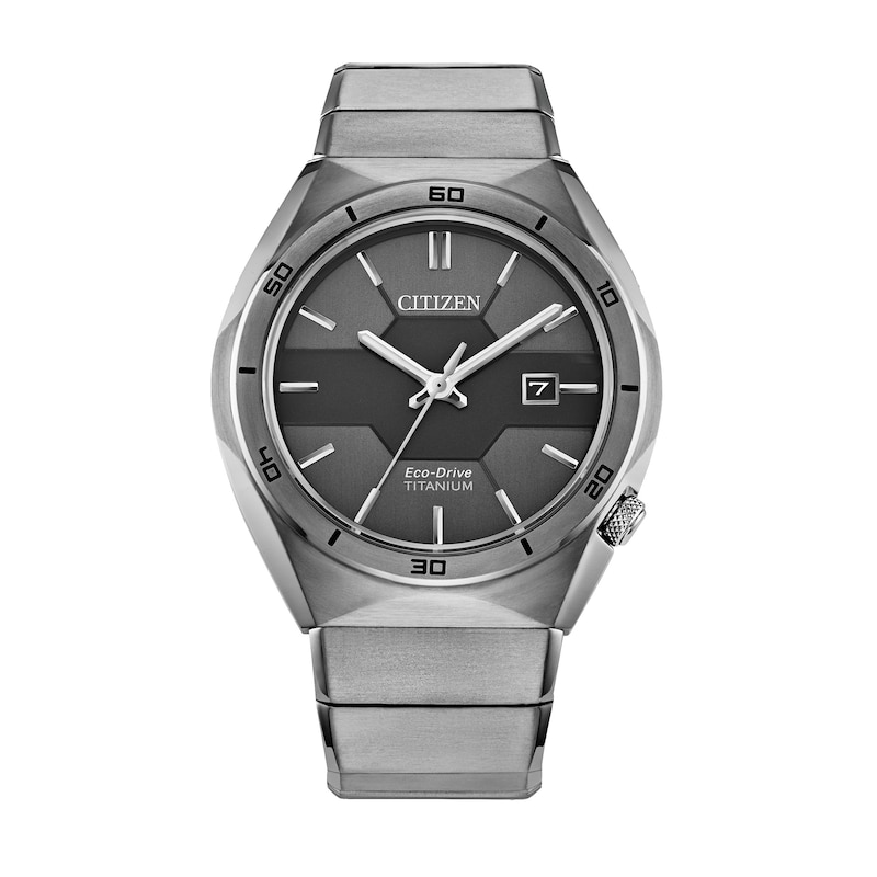 Men's Citizen Eco-Drive® Armor Super Titanium™ Watch with Black Dial (Model: AW1660-51H)