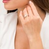 Thumbnail Image 2 of Love's Destiny by Zales 1-1/2 CT. T.W. Certified Princess-Cut Diamond Frame Engagement Ring in 14K White Gold (I/I1)