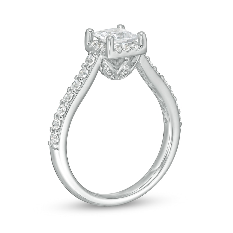 Love's Destiny by Zales 1-1/2 CT. T.W. Certified Princess-Cut Diamond Frame Engagement Ring in 14K White Gold (I/I1)