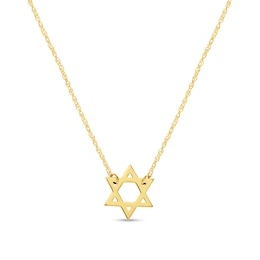 Star of David Necklace in 14K Gold