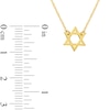 Thumbnail Image 5 of Star of David Necklace in Solid 14K Gold