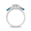 Thumbnail Image 4 of Collector's Edition Enchanted Disney Cinderella 70th Anniversary Blue Topaz and Diamond Ring in Sterling Silver