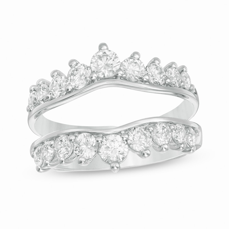 Main Image 1 of 1-1/2 CT. T.W. Diamond Solitaire Enhancer in 14K White Gold