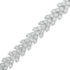 Thumbnail Image 1 of 1-7/8 CT. T.W. Diamond Chevron Link Bracelet in Sterling Silver - 7.25"