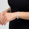 Thumbnail Image 2 of 1-7/8 CT. T.W. Diamond Chevron Link Bracelet in Sterling Silver - 7.25"