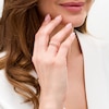 Thumbnail Image 2 of 1/15 CT. T.W. Diamond Double Triangle Split Shank Ring in 10K Rose Gold