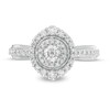 5/8 CT. T.W. Diamond Double Frame Vintage-Style Engagement Ring in 10K White Gold