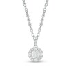 Thumbnail Image 1 of 1/8 CT. T.W. Diamond Frame Pendant in 10K White Gold