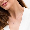 Thumbnail Image 2 of 1/8 CT. T.W. Diamond Frame Pendant in 10K White Gold