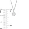Thumbnail Image 3 of 1/8 CT. T.W. Diamond Frame Pendant in 10K White Gold