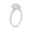 Thumbnail Image 3 of 5/8 CT. T.W. Oval Diamond Double Frame Vintage-Style Engagement Ring in 10K White Gold