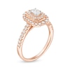 Thumbnail Image 3 of 5/8 CT. T.W. Emerald-Cut Diamond Double Octagonal Frame Vintage-Style Engagement Ring in 10K Rose Gold