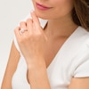Thumbnail Image 2 of 5/8 CT. T.W. Oval Diamond Double Frame Vintage-Style Engagement Ring in 10K Rose Gold