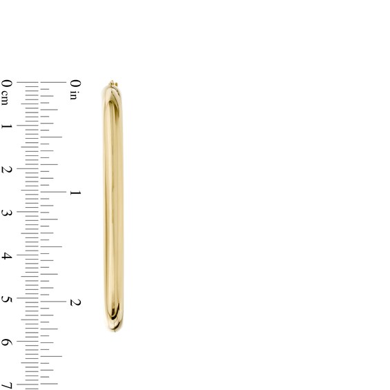 Made in Italy 5.0mm Bold Tube Hoop Earrings in 14K Gold