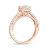 Zales Private Collection 1-1/2 CT. T.W. Certified Princess-Cut Diamond Frame Engagement Ring in 14K Rose Gold (F/I1)